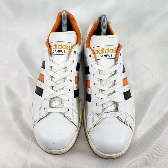 Adidas The Campus 2 Shoes White Orange 465553 Og 2006 Rare Classic Men's Size 7 - Picture 2 of 8